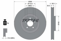 Disc frana Textar 92238203