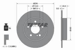 DISC FRANA TEXTAR 92241303 - Compatibil cu MERCEDES-BENZ