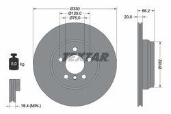 DISC FRANA TEXTAR 92241903 - Compatibil cu BMW