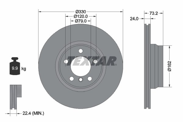 Disc frana Textar 92242003