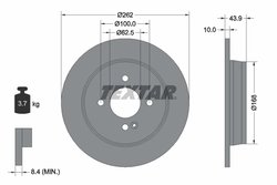 Disc frana Textar 92242203