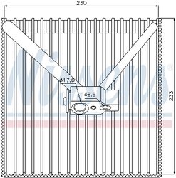 Evaporator aer conditionat Nissens 92250