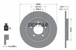 Disc frana Textar 92252703