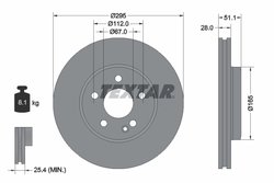 Disc frana Textar 92254803
