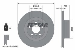 DISC FRANA TEXTAR 92256303 - Compatibil cu BMW