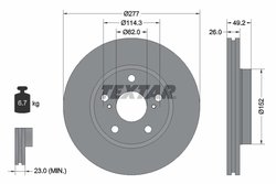 DISC FRANA TEXTAR 92257703 - Compatibil cu TOYOTA