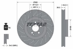 DISC FRANA TEXTAR 92260305 - Compatibil cu BRABUS, MERCEDES-BENZ