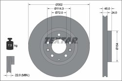 DISC FRANA TEXTAR 92261503 - Compatibil cu MAZDA