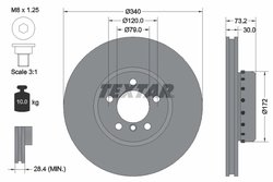 DISC FRANA TEXTAR 92264925 - Compatibil cu BMW, BMW (BRILLIANCE)