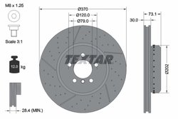 Disc frana Textar 92265425