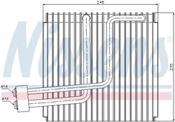 Evaporator aer conditionat Nissens 92265