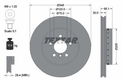 DISC FRANA TEXTAR 92265725 - Compatibil cu BMW, BMW (BRILLIANCE)