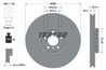 DISC FRANA TEXTAR 92266425 - Compatibil cu BMW
