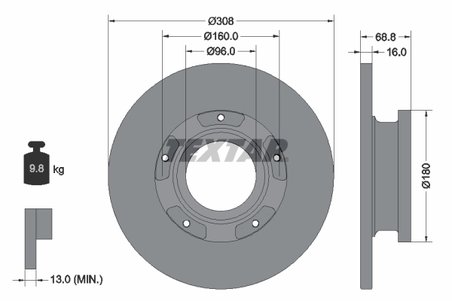 Disc frana Textar 92273903