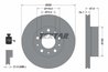 DISC FRANA TEXTAR 92275105 - Compatibil cu CITROEN, FIAT, OPEL, PEUGEOT, VAUXHALL