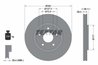 DISC FRANA TEXTAR 92278905 - Compatibil cu CHRYSLER, DODGE, FIAT, LANCIA, VW