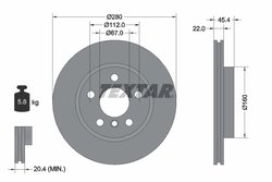 DISC FRANA TEXTAR 92279203 - Compatibil cu BMW, MINI