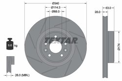 DISC FRANA TEXTAR 92282205 - Compatibil cu RENAULT