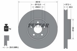 Disc frana Textar 92282705