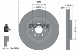 DISC FRANA TEXTAR 92284205 - Compatibil cu BRABUS, MERCEDES-BENZ