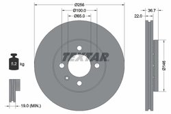 DISC FRANA TEXTAR 92287003 - Compatibil cu SKODA