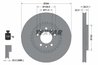 DISC FRANA TEXTAR 92287103 - Compatibil cu CITROEN, FIAT, OPEL, PEUGEOT, TOYOTA, VAUXHALL