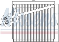 Evaporator aer conditionat Nissens 92289