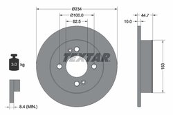 Disc frana Textar 92291603