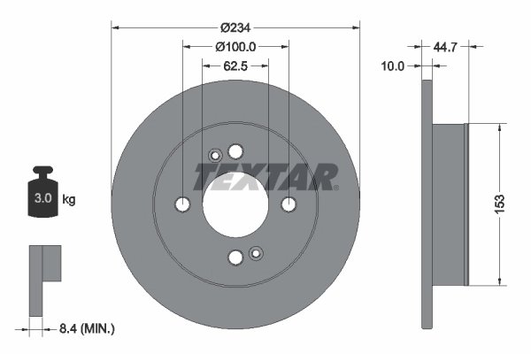 Disc frana Textar 92291603
