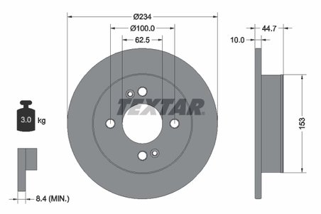Disc frana Textar 92291603