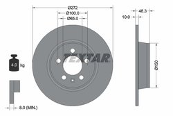 DISC FRANA TEXTAR 92292003 - Compatibil cu AUDI