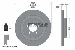 Disc frana Textar 92293003