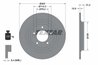 DISC FRANA TEXTAR 92293403 - Compatibil cu HYUNDAI, HYUNDAI (BEIJING), KIA, KIA (DYK)