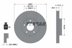 Disc frana Textar 92295003
