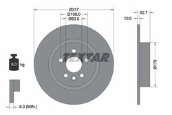 DISC FRANA TEXTAR 92300403 - Compatibil cu LAND ROVER