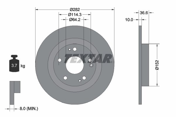 Disc frana Textar 92301303