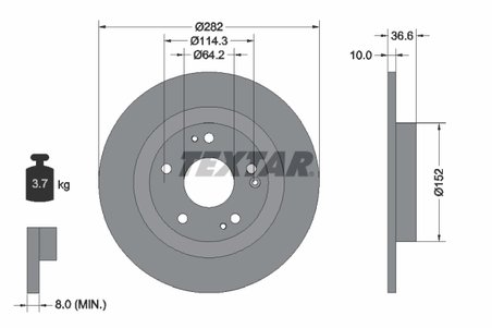 Disc frana Textar 92301303