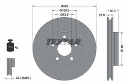 DISC FRANA TEXTAR 92303405 - Compatibil cu FORD, FORD AUSTRALIA