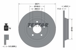 DISC FRANA TEXTAR 92303503 - Compatibil cu FORD, FORD AUSTRALIA