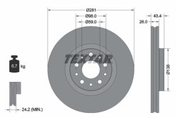 Disc frana Textar 92304803