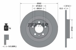 Disc frana Textar 92304703
