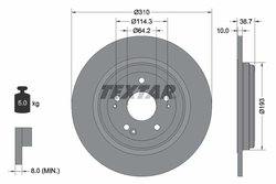 DISC FRANA TEXTAR 92306103 - Compatibil cu HONDA, HONDA (DONGFENG), HONDA (GAC)