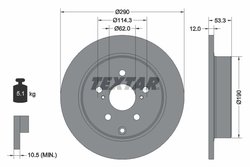 Disc frana Textar 92314203