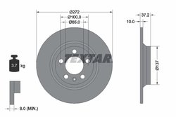 DISC FRANA TEXTAR 92315303 - Compatibil cu AUDI, VW