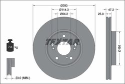 DISC FRANA TEXTAR 92321303 - Compatibil cu HONDA, HONDA (DONGFENG), HONDA (GAC)