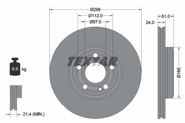 DISC FRANA TEXTAR 92323505 - Compatibil cu MERCEDES-BENZ, MERCEDES-BENZ (BBDC)