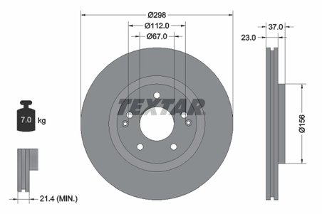 Disc frana Textar 92324903