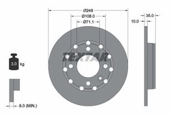 DISC FRANA TEXTAR 92325803 - Compatibil cu CITROEN, DS, OPEL, PEUGEOT, PEUGEOT (DF-PSA), VAUXHALL