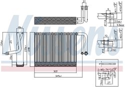 Evaporator aer conditionat Nissens 92327