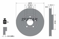 Disc frana Textar 92327503
